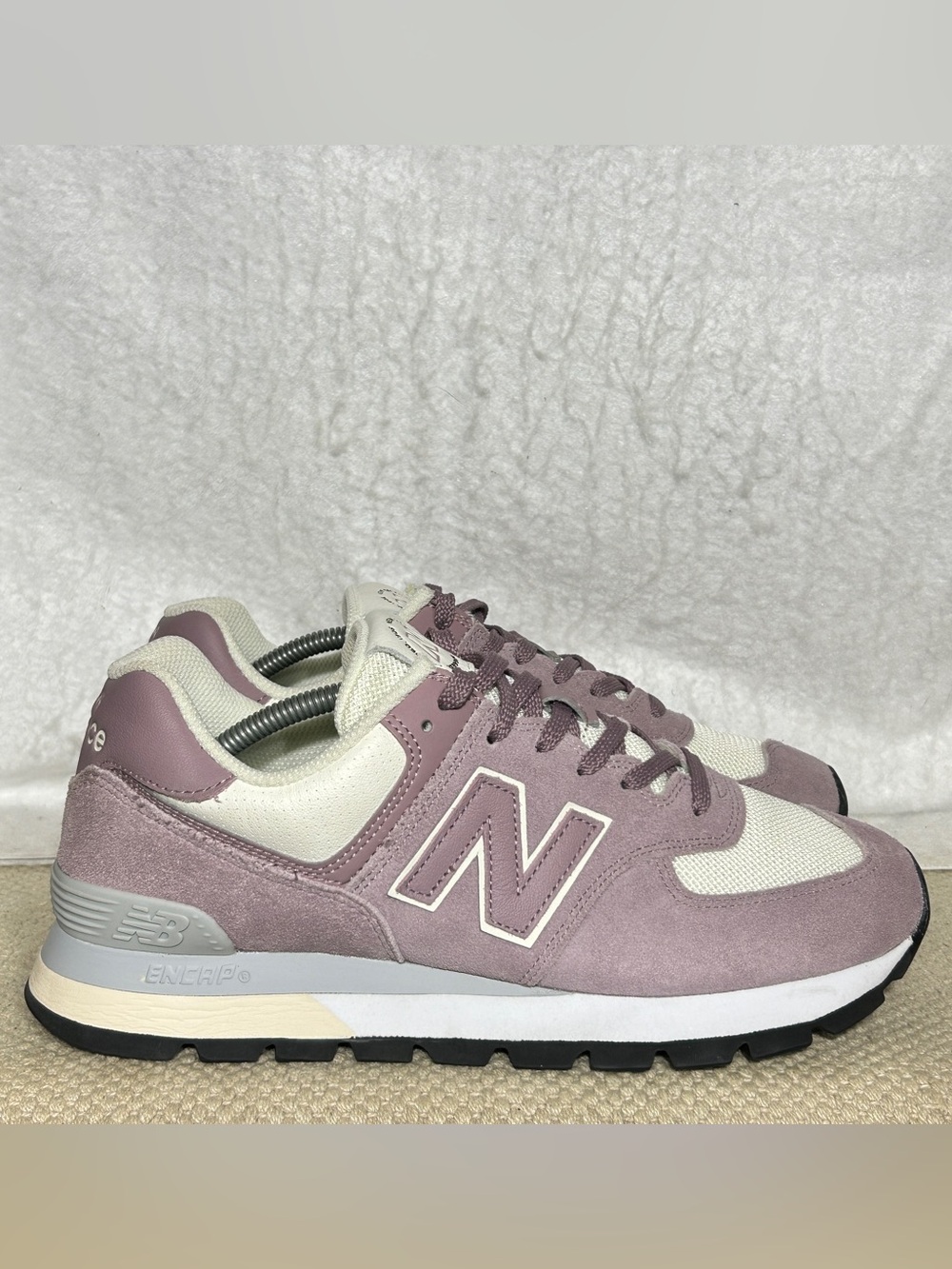 New Balance 574 Womens Rugged Pink Running Athletic Sneakers Shoes SZ US 10